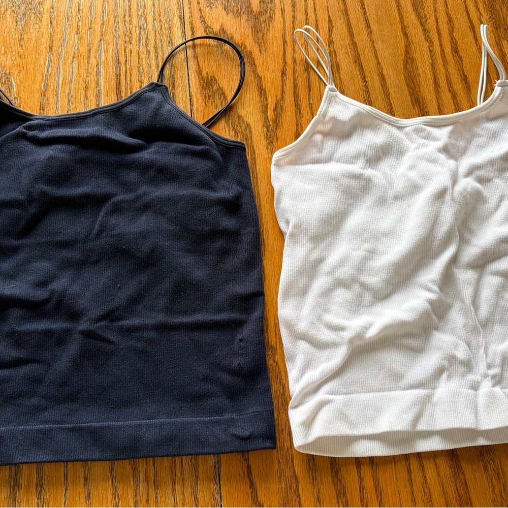 Elegant Black and White Camisole Set